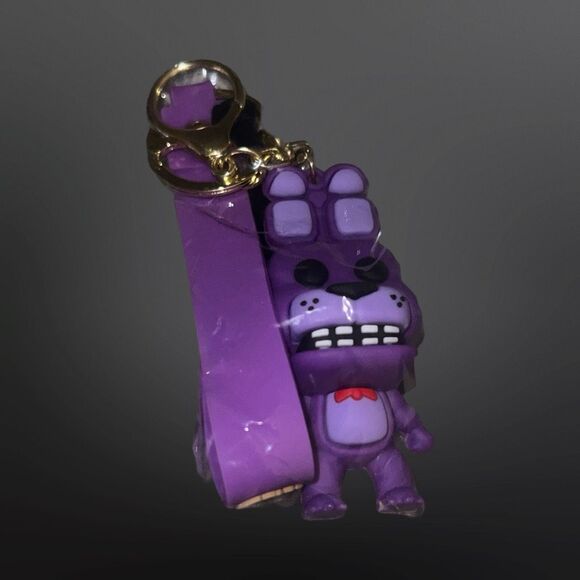 Five Nights At Freddy’s Bonnie Keychain Keyring Bag Charm Pendant House B15 - Picture 3 of 4